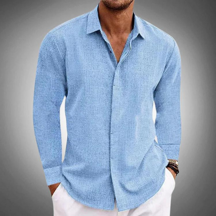 Claudio - Elegant Long-sleeved Men's Classic Style Shirt