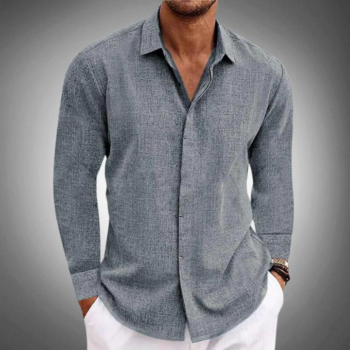 Claudio - Elegant Long-sleeved Men's Classic Style Shirt