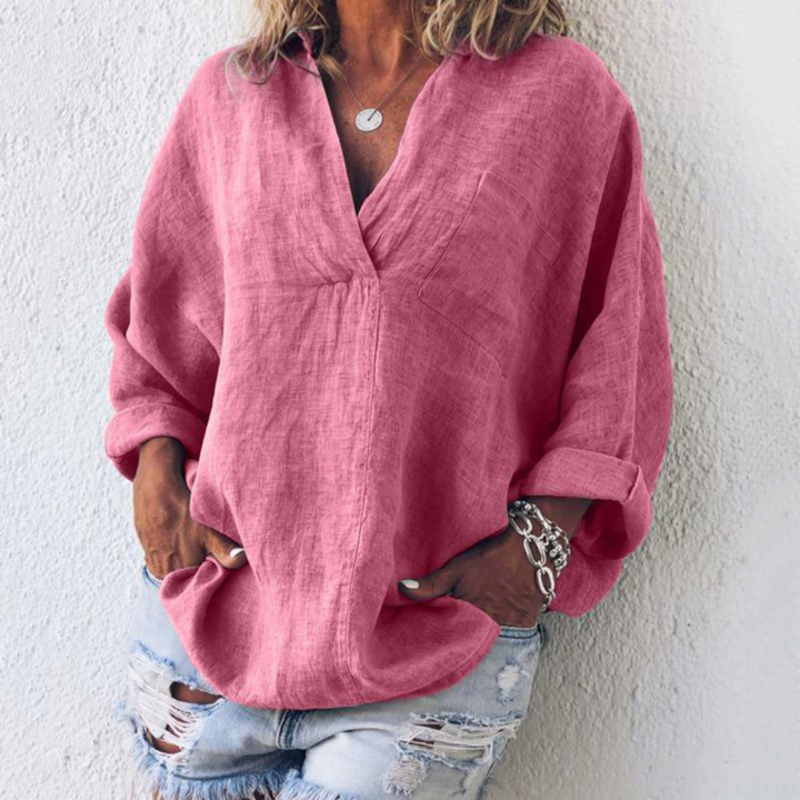 Brenda - Elegant Oversized Women's Blouse