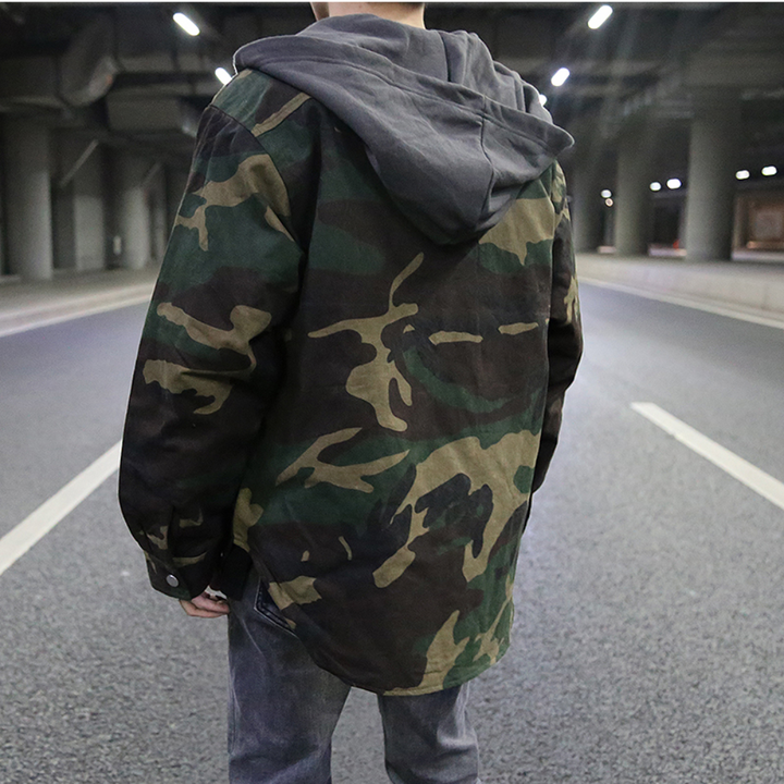 Ethane - Stylish Urban Camo Men's Hoodie