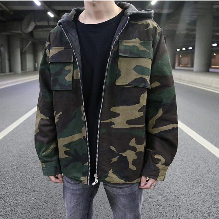 Ethane - Stylish Urban Camo Men's Hoodie