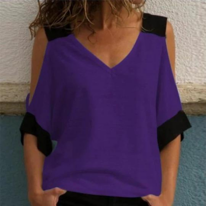 Elvira - Trendy Women's Top with Cool Shoulder Details