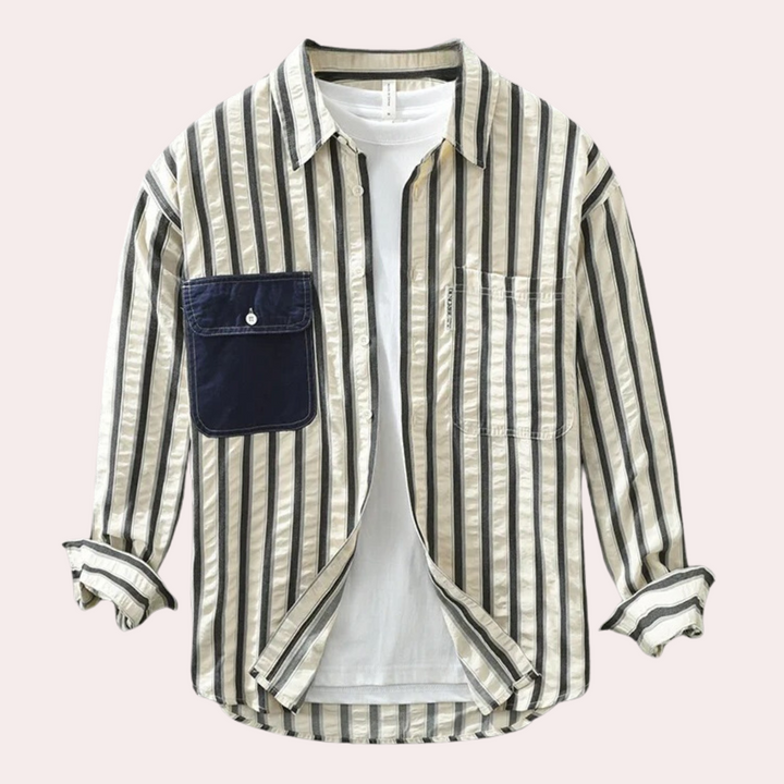 Branko - Stylish and Casual Striped Shirt for the Modern Man