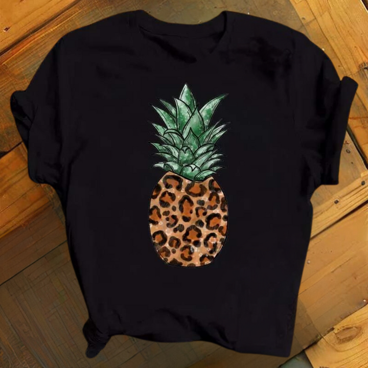 Vibrant Pineapple Print Women's Shirt by Marisol