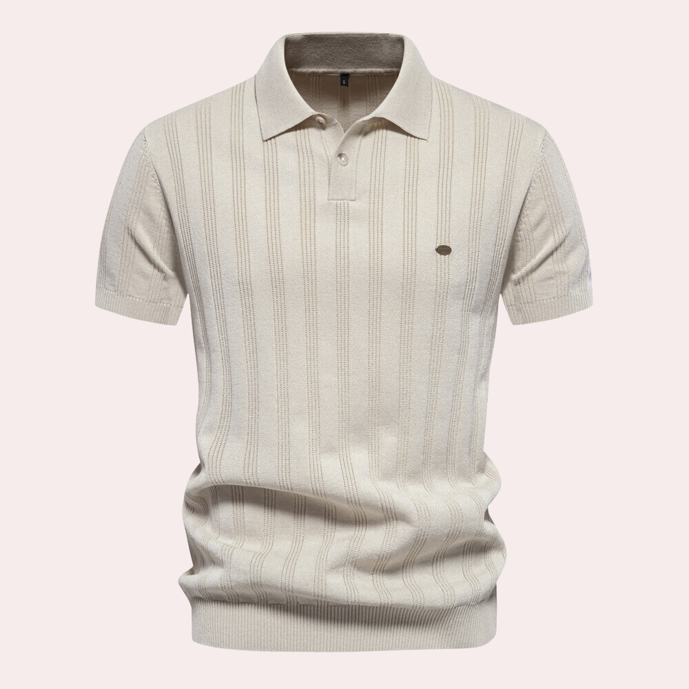 Cornel - Elegant Knitted T-shirt for the Modern Man