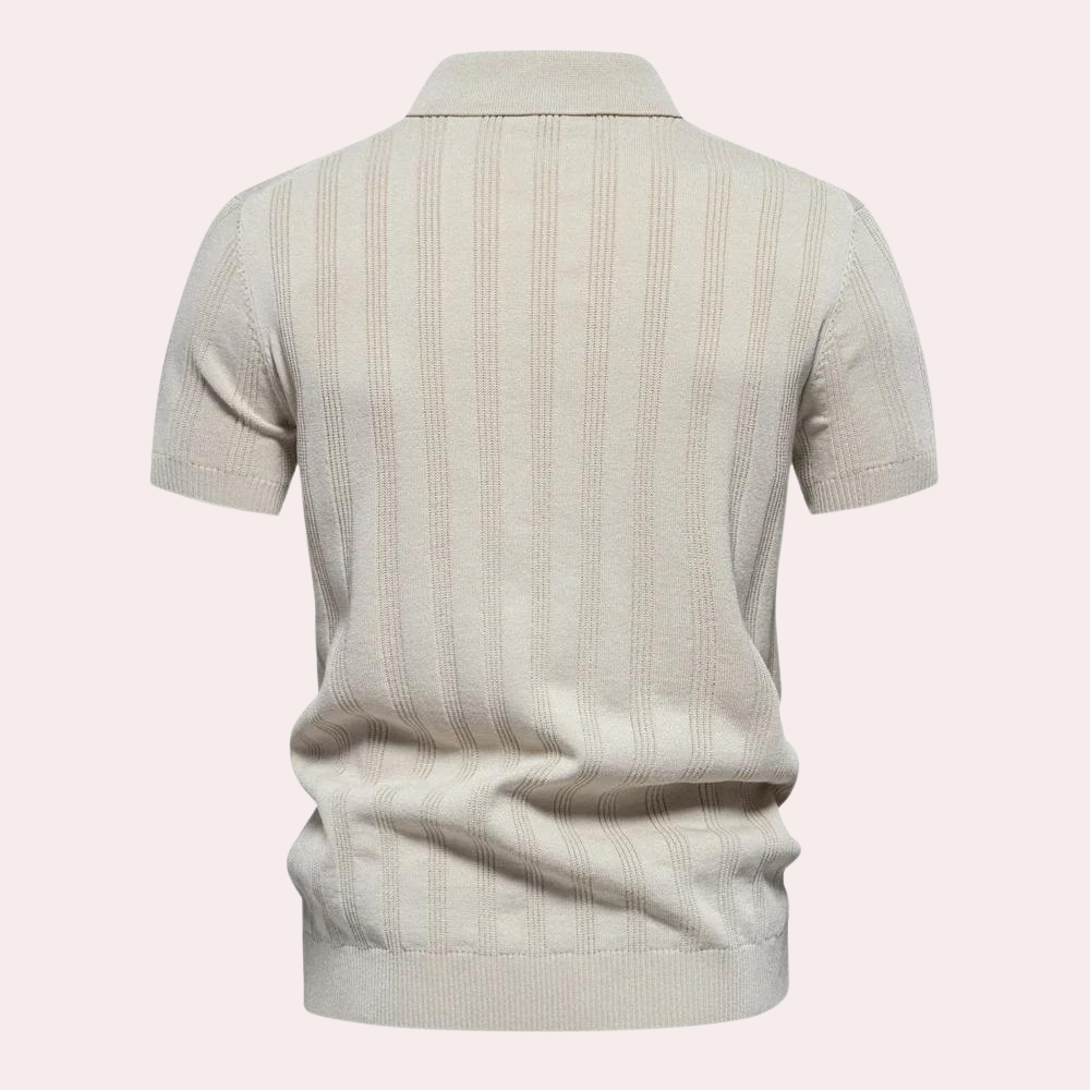 Cornel - Elegant Knitted T-shirt for the Modern Man