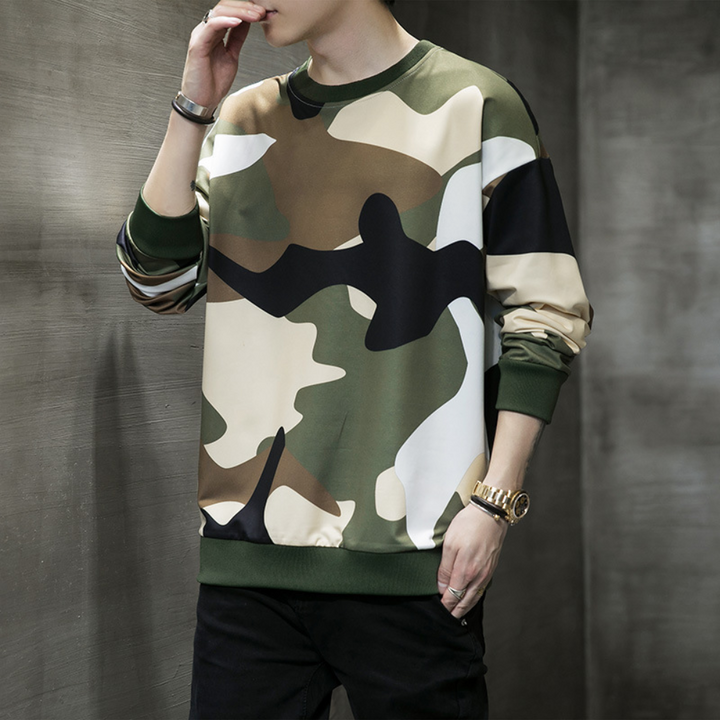 Beniamin - Trendy and Practical Camouflage Sweatshirt