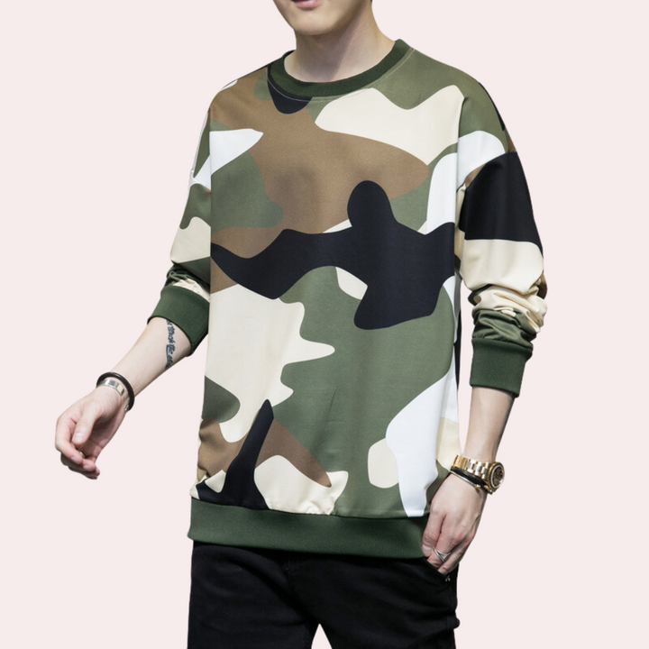 Beniamin - Trendy and Practical Camouflage Sweatshirt