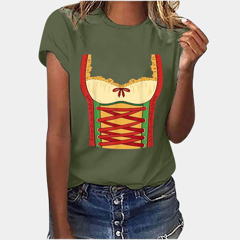 Stylish Women's T-shirt for Oktoberfest - Amaya Collection