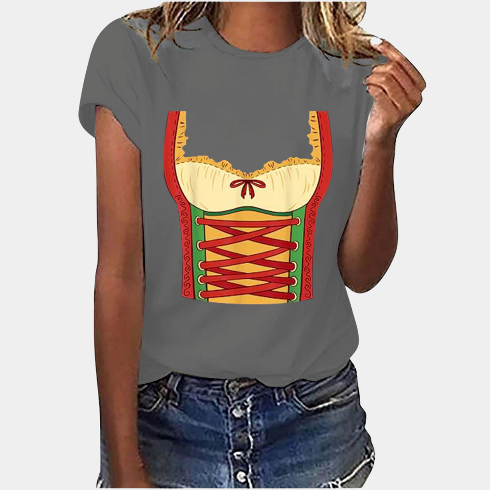 Stylish Women's T-shirt for Oktoberfest - Amaya Collection