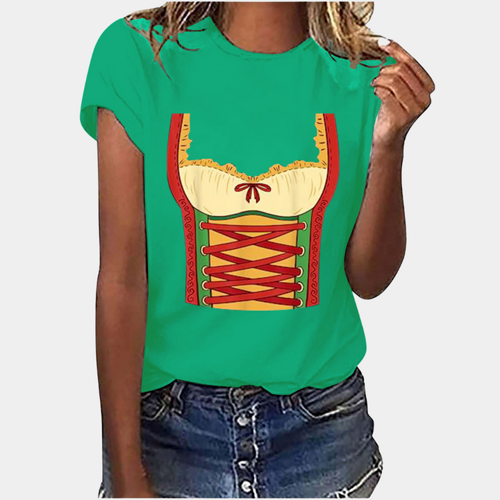 Stylish Women's T-shirt for Oktoberfest - Amaya Collection