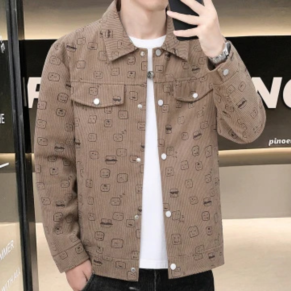 Ionut - Elegant Men's Corduroy Outdoor Outfits for a Fashionable Look