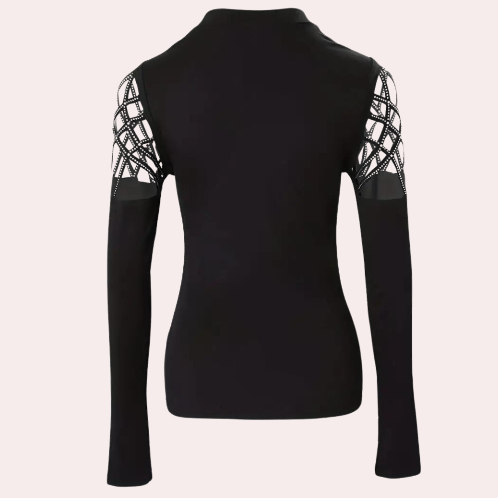 Mariel - Elegant women's top with trendy cut-outs for a modern look