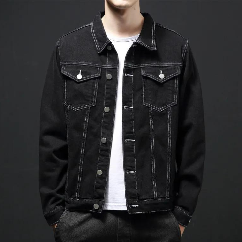 Darcio - Trendy Denim Winter Coat for the Modern Man