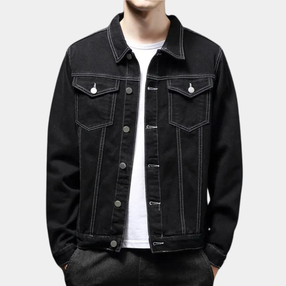 Darcio - Trendy Denim Winter Coat for the Modern Man