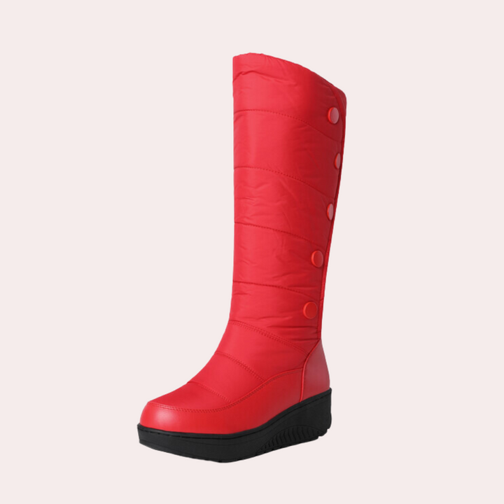 Maja - Stylish High Calf Snow Boots for Women