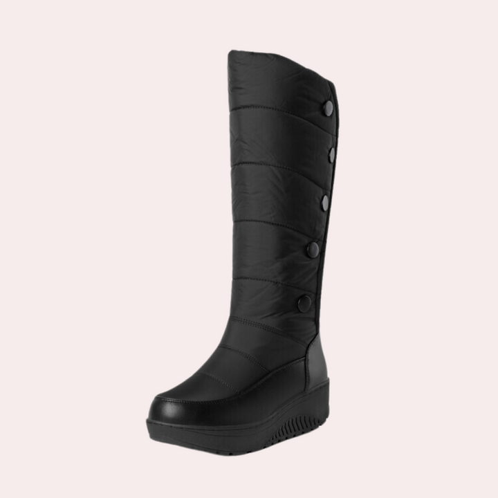 Maja - Stylish High Calf Snow Boots for Women