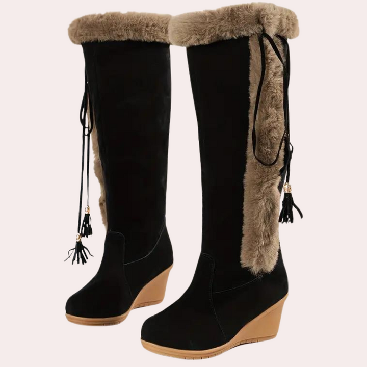 Gisella - Women's Knee-high Winter Boots for a Stylish Look