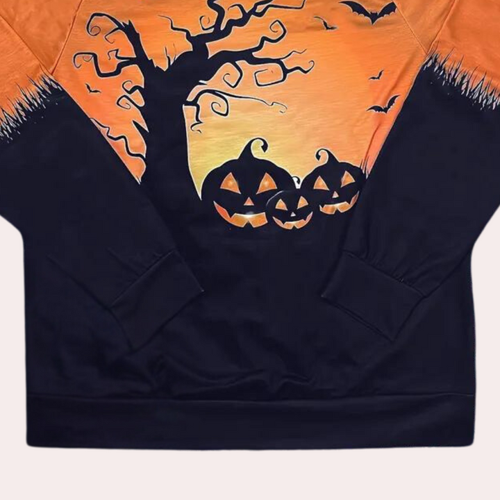 Spooktacular Elza Halloween Sweatshirt for Women