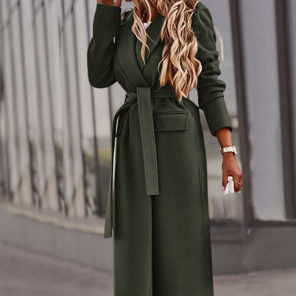 Valeraine - Stylish Women's Coat with Flattering Belt