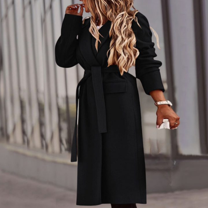 Valeraine - Stylish Women's Coat with Flattering Belt