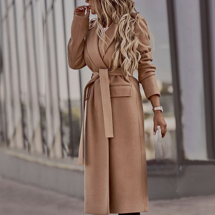 Valeraine - Stylish Women's Coat with Flattering Belt
