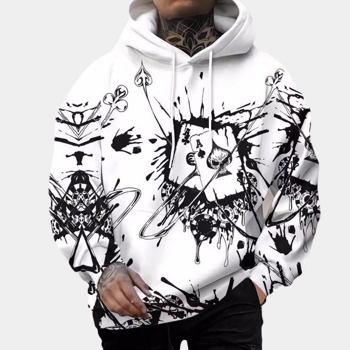 Stylish DALE Hoodie with Unique Prints for Men
