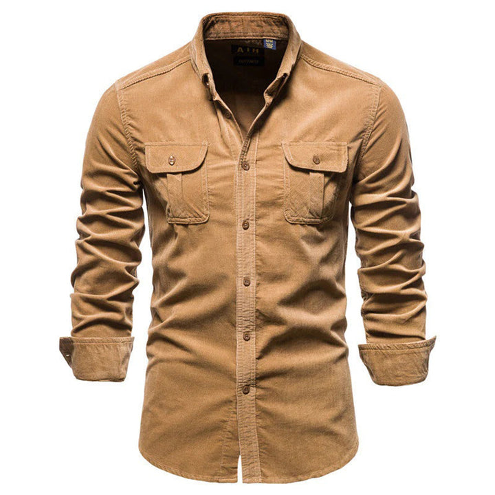 Stylish Conor - Men's Soft Corduroy Shirt