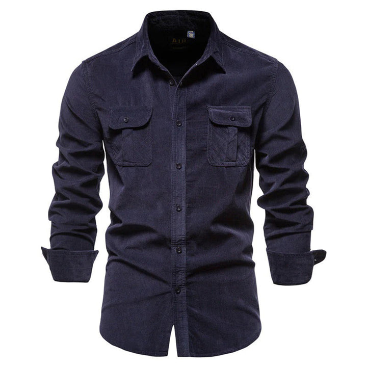 Stylish Conor - Men's Soft Corduroy Shirt