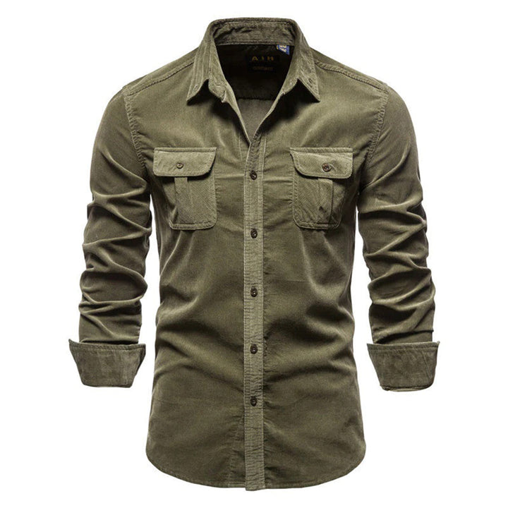 Stylish Conor - Men's Soft Corduroy Shirt