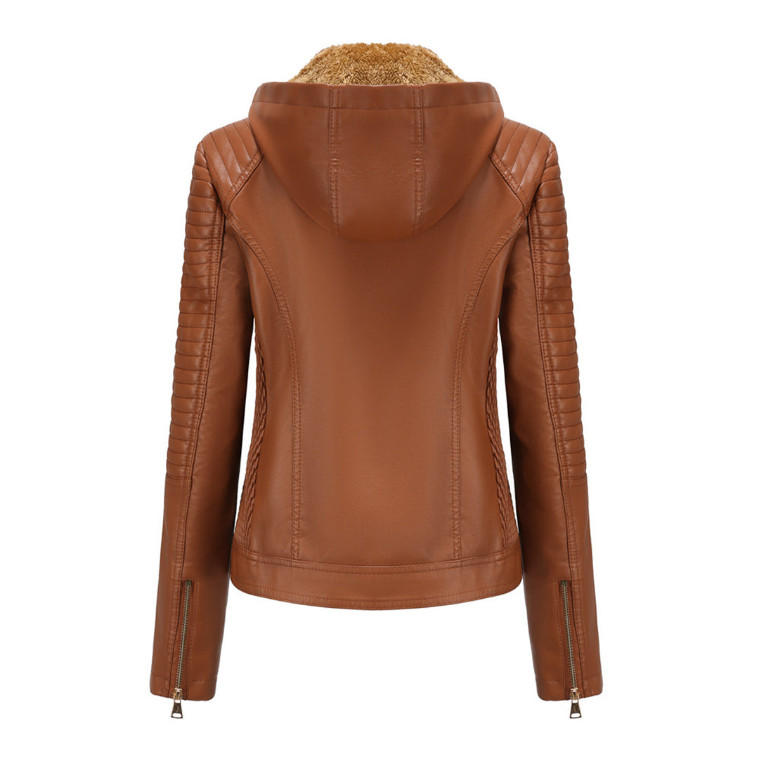 MIRJETE - Elegant leather jacket for a trendy look