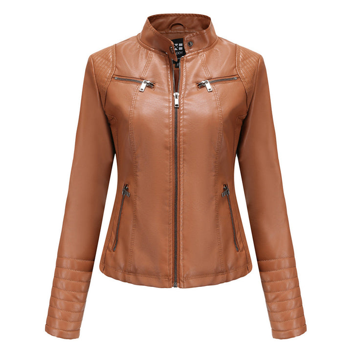MARIJA - Elegant leather jacket for a timeless look