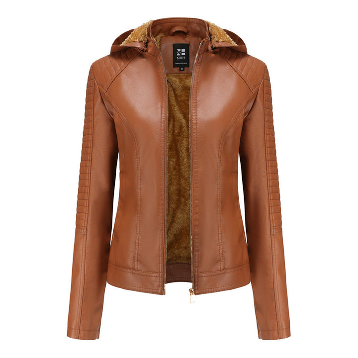MIRJETE - Elegant leather jacket for a trendy look