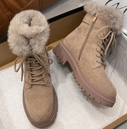 Skylar - Comfortable non-slip snow boots with convenient zip-up closure