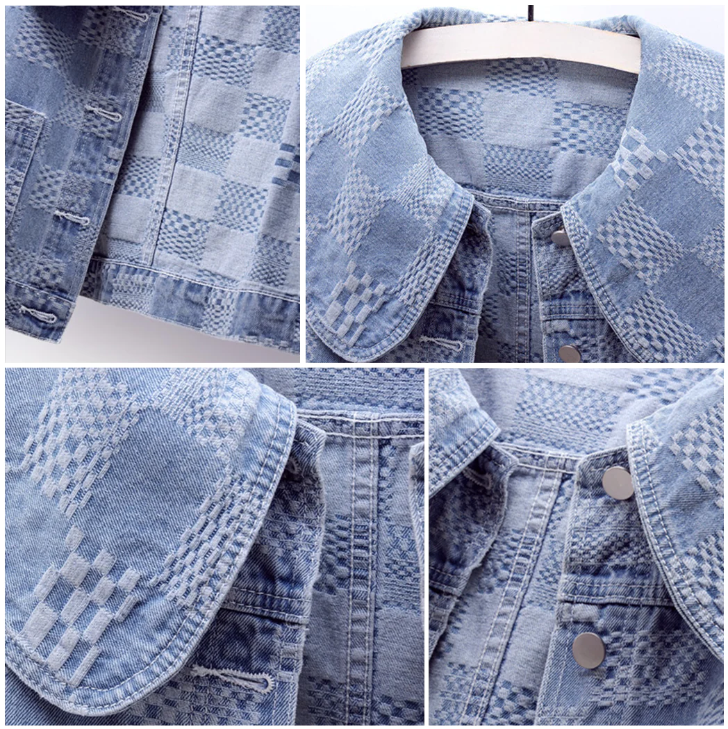 Sienna™ - Oversized Collar Denim Jacket