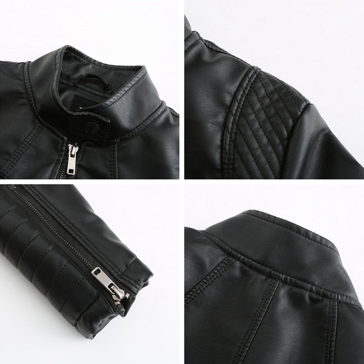 MARIJA - Elegant leather jacket for a timeless look