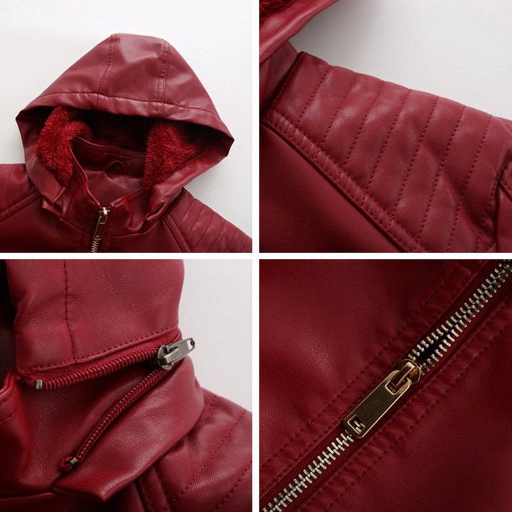 MIRJETE - Elegant leather jacket for a trendy look