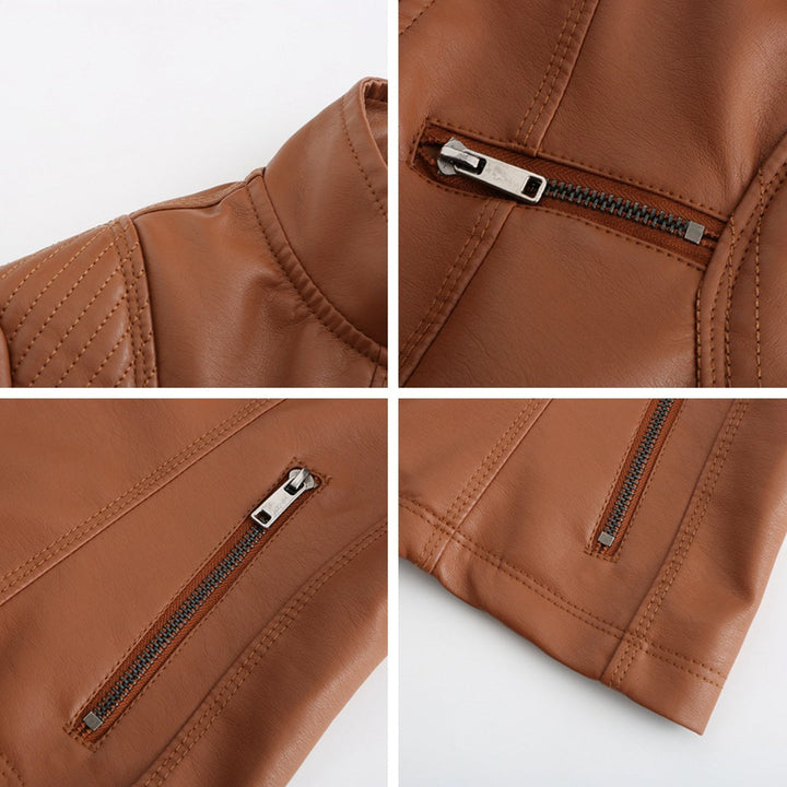 MARIJA - Elegant leather jacket for a timeless look