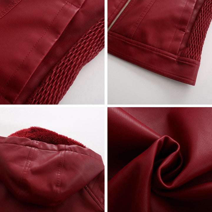 MIRJETE - Elegant leather jacket for a trendy look