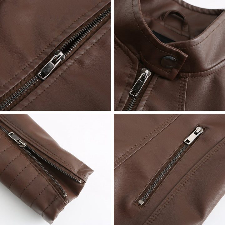 MARIJA - Elegant leather jacket for a timeless look