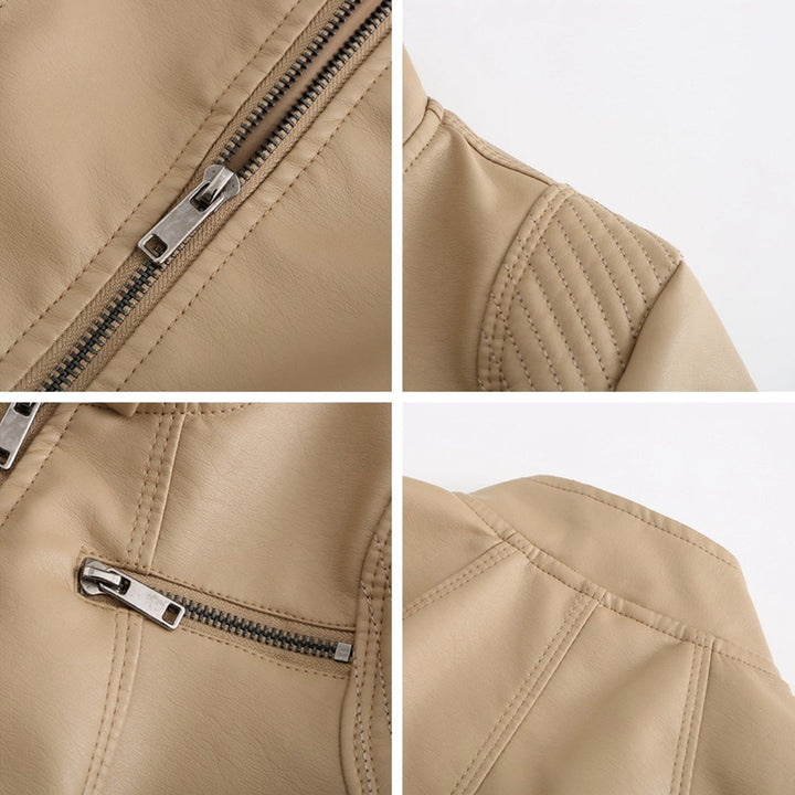 MARIJA - Elegant leather jacket for a timeless look