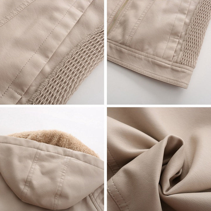MIRJETE - Elegant leather jacket for a trendy look