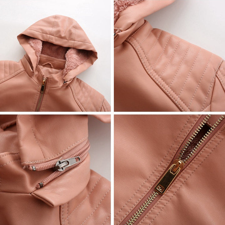 MIRJETE - Elegant leather jacket for a trendy look