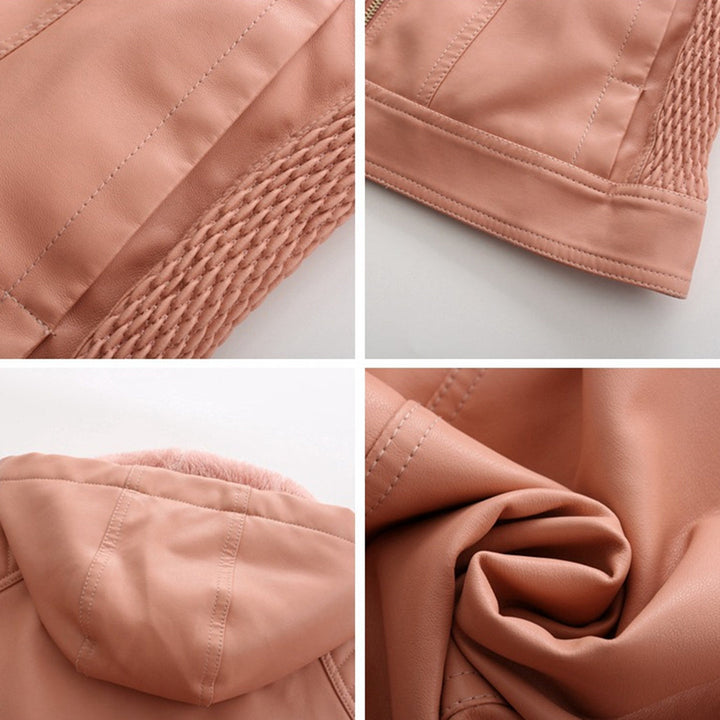 MIRJETE - Elegant leather jacket for a trendy look