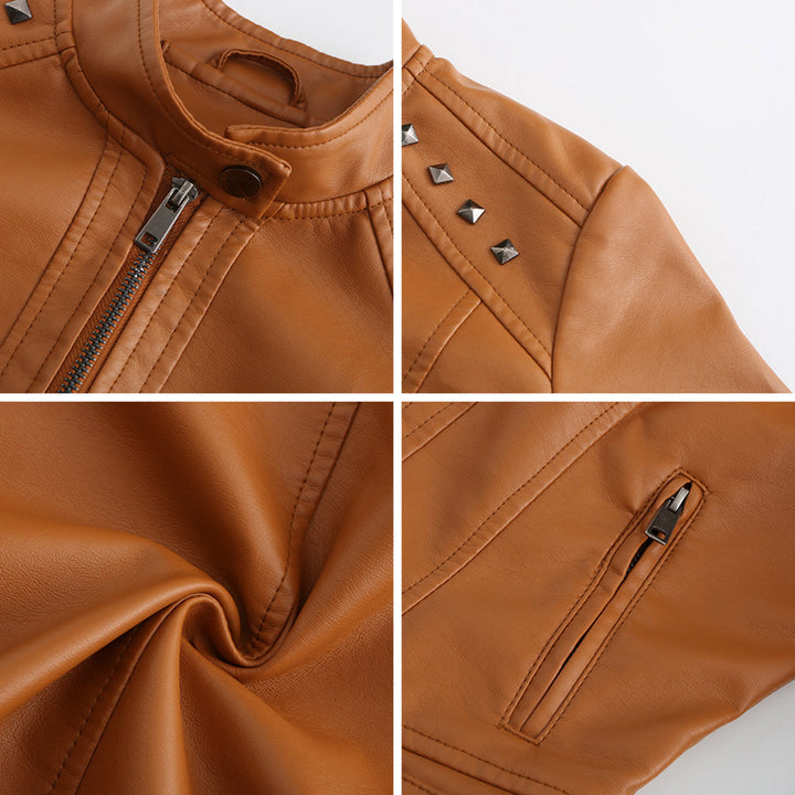 NAJLA - Elegant leather jacket for every occasion