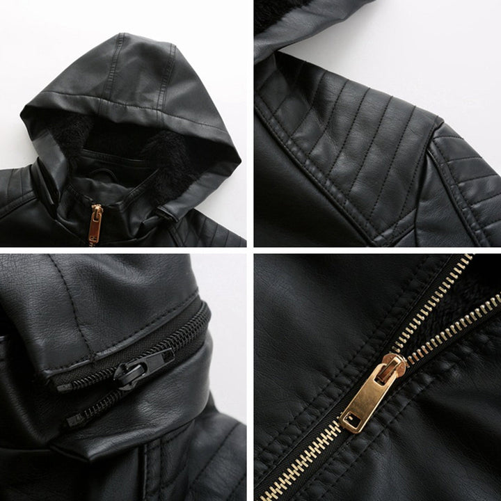MIRJETE - Elegant leather jacket for a trendy look