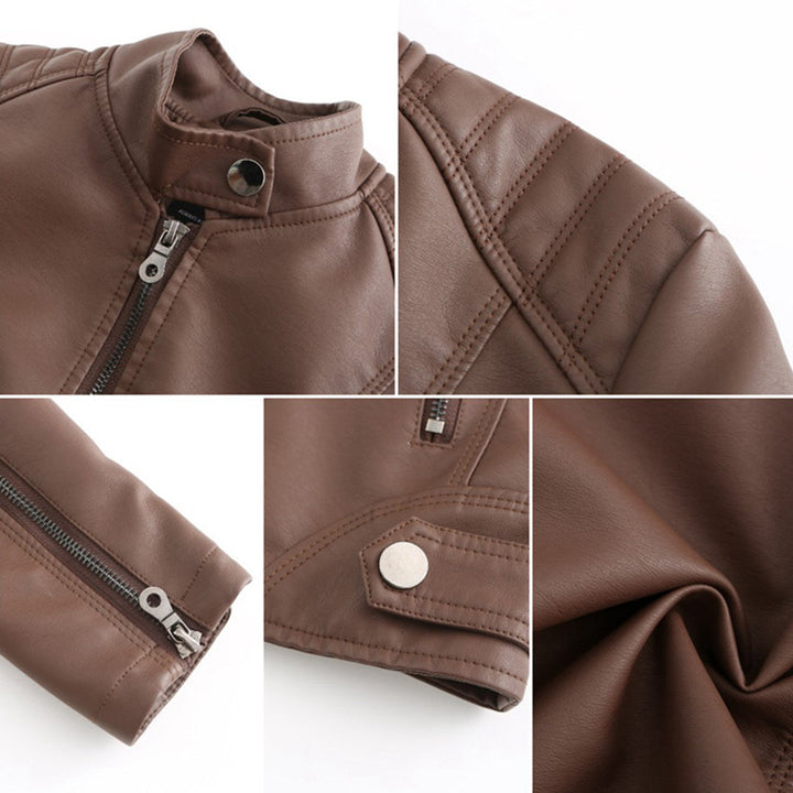 MILENA - Chic leather jacket for a fashionable look