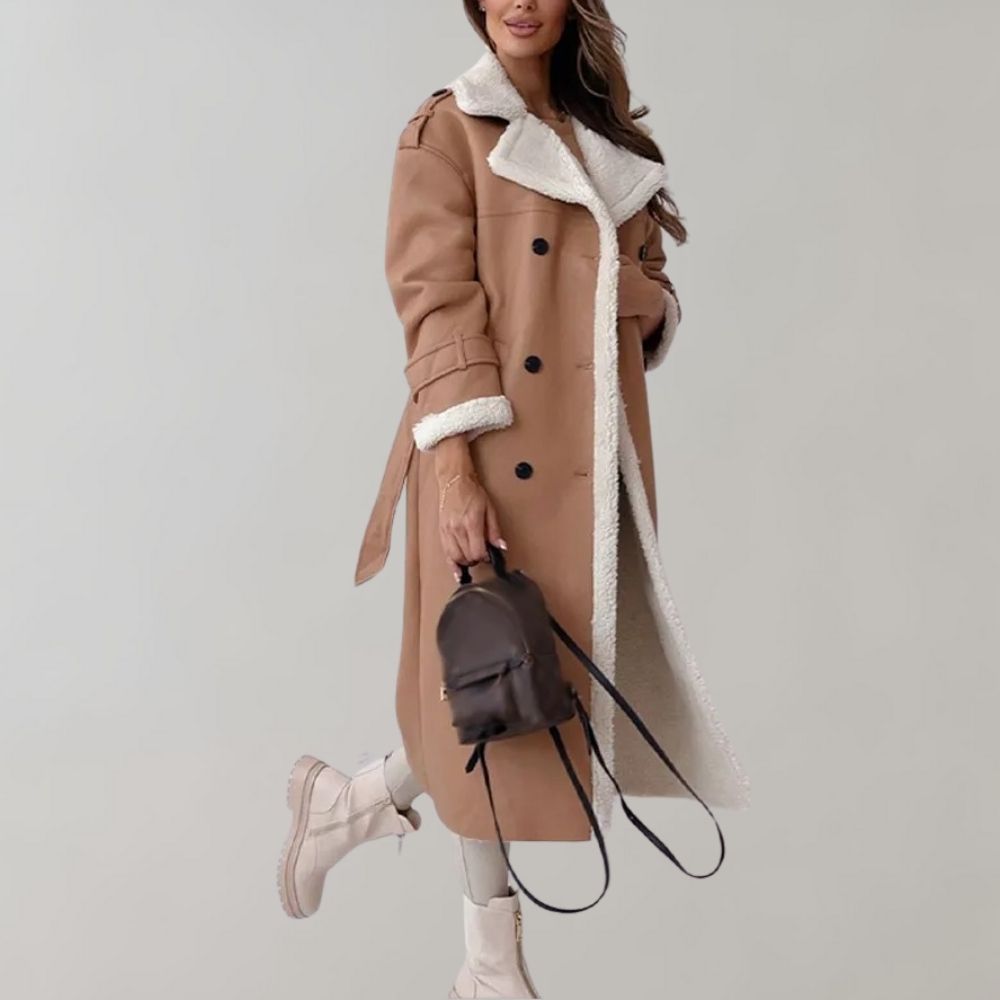 Cornelis - Elegant Long Winter Coat for Ladies