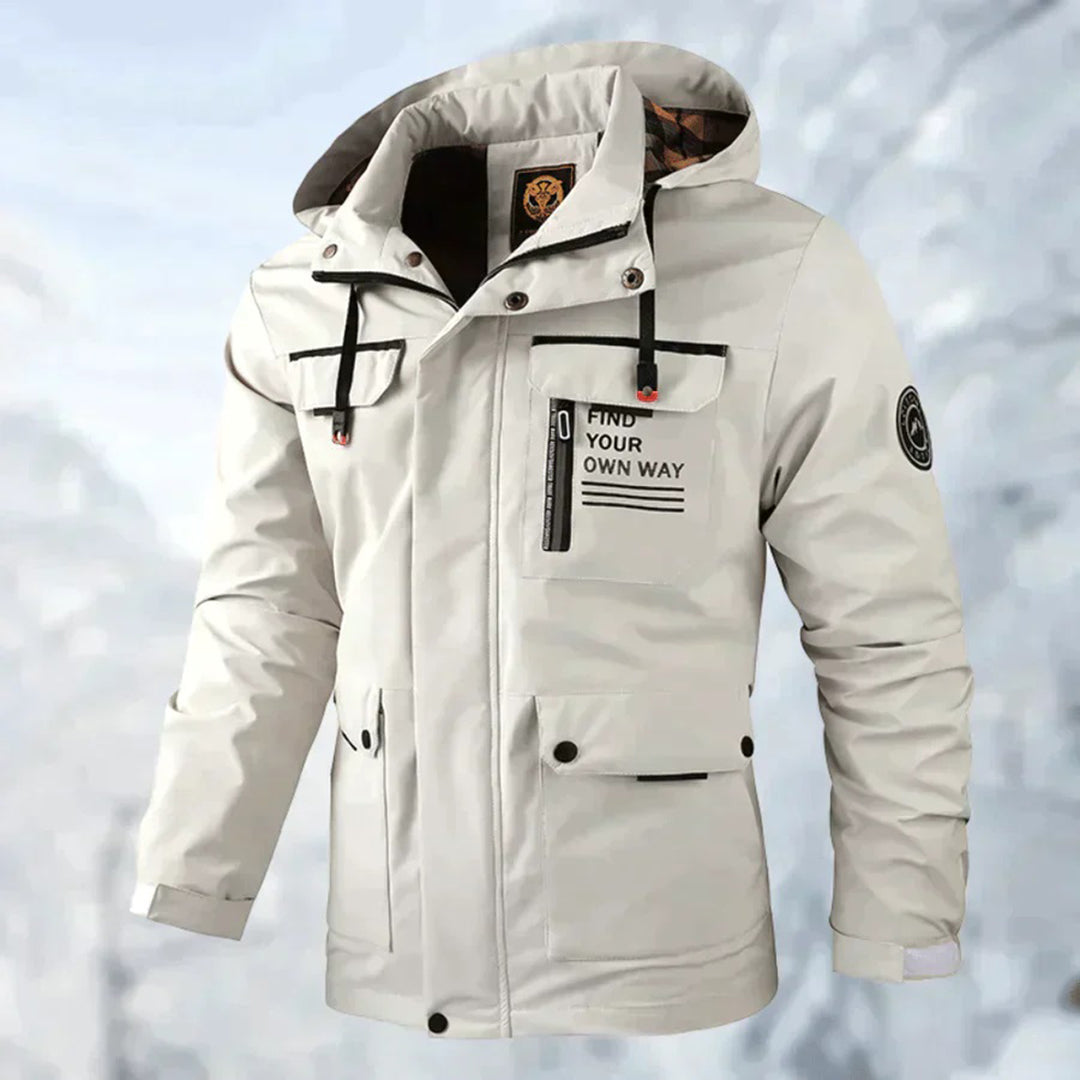 Stylish men's hooded mackintosh - DAMIAN