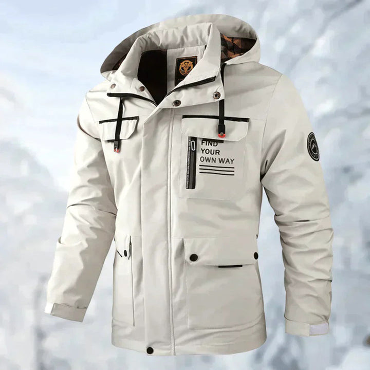 Stylish men's hooded mackintosh - DAMIAN